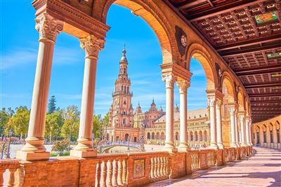 Andalusien Sevilla Plaza de España